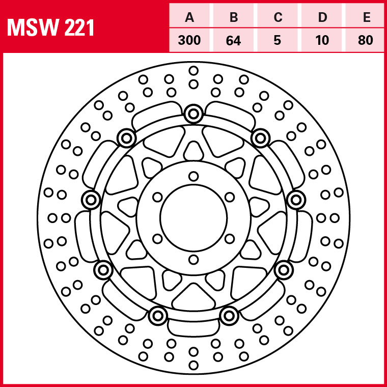 TRW brake disc All-round Floating MSW221