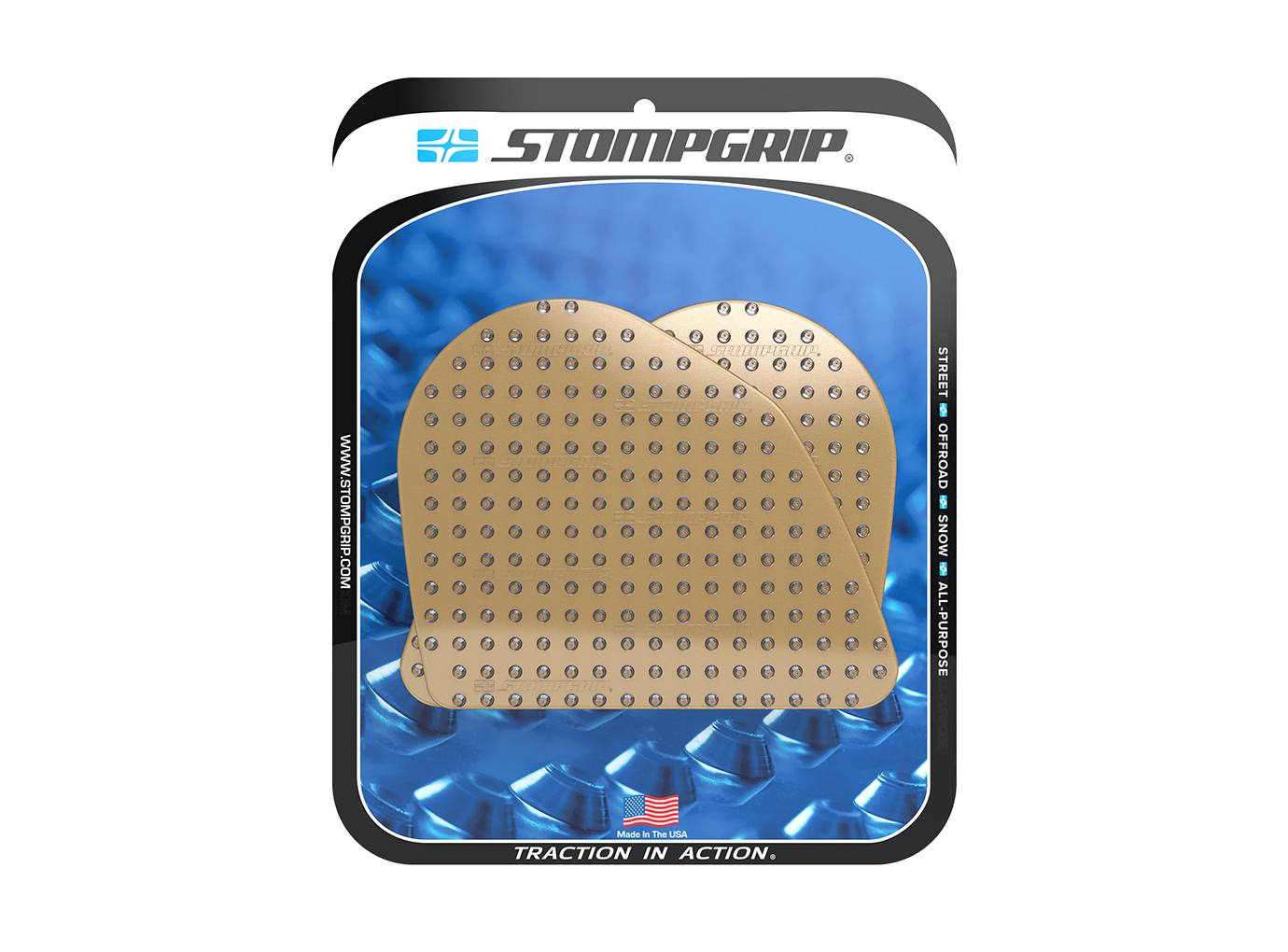 Stompgrip fuel tank Pad clear, Volcano, Streetbike fuel tank Kit - fuel tank Sides, for Ducati DesertX Model Year 2022-2023