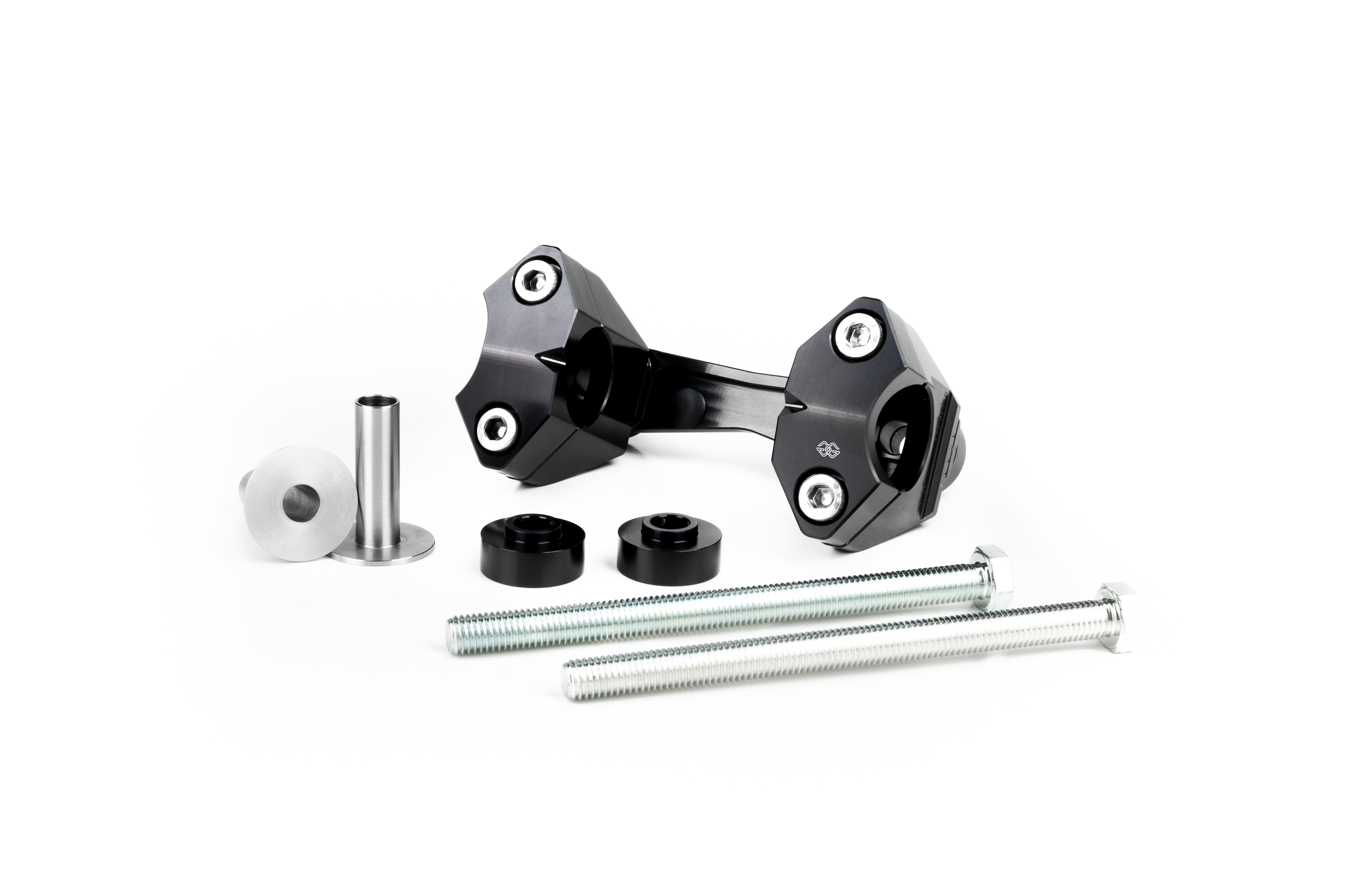 GILLES 2DGT adjustable handlebar risers, black
