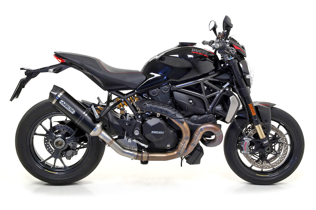 ARROW RACE TECH Exhaust for Ducati Monster 1200 1200R 1200S 2016- made of aluminium, black