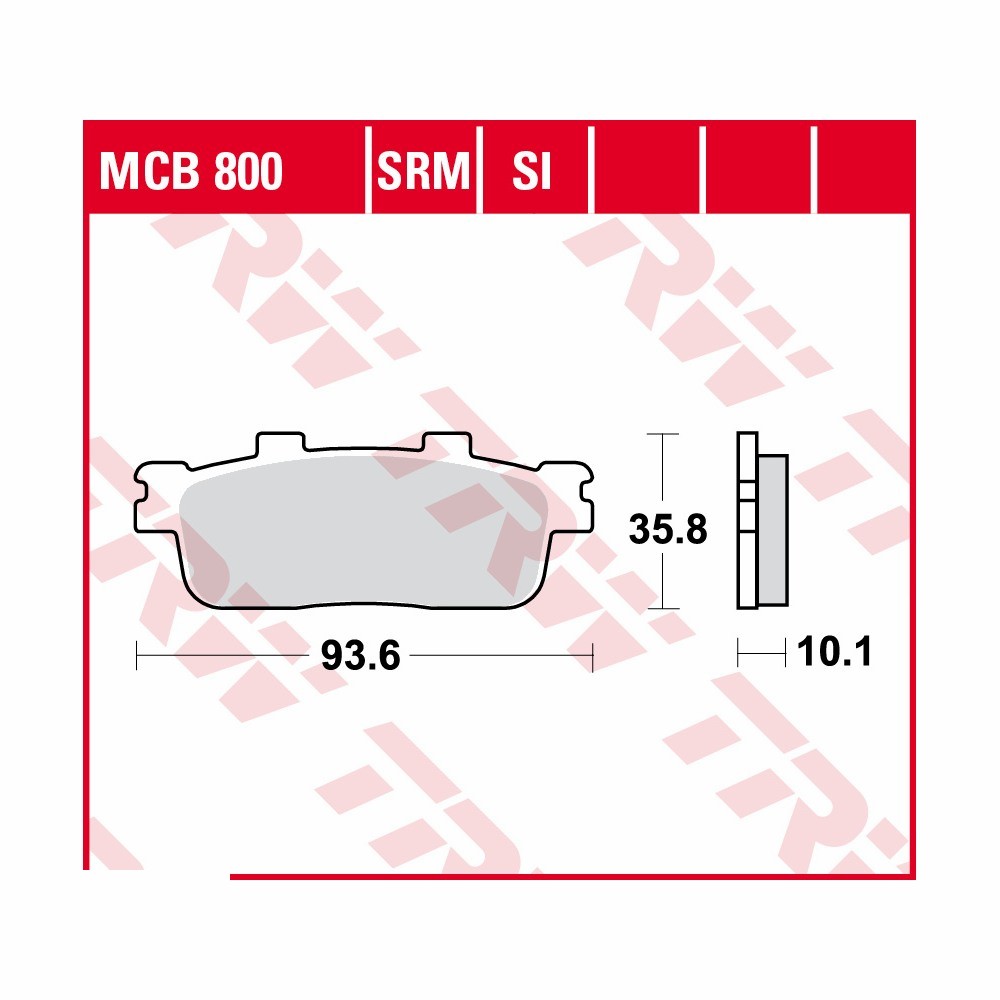 TRW brake padsatz Sinter Scooter MCB800SRM