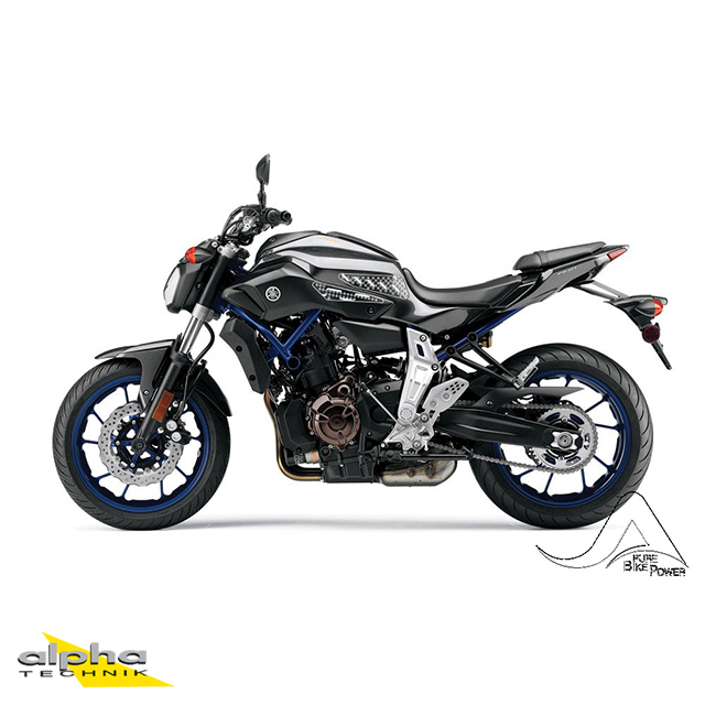 Stompgrip black, Volcano, for Yamaha MT07 (Moto Cage), 2015-2017