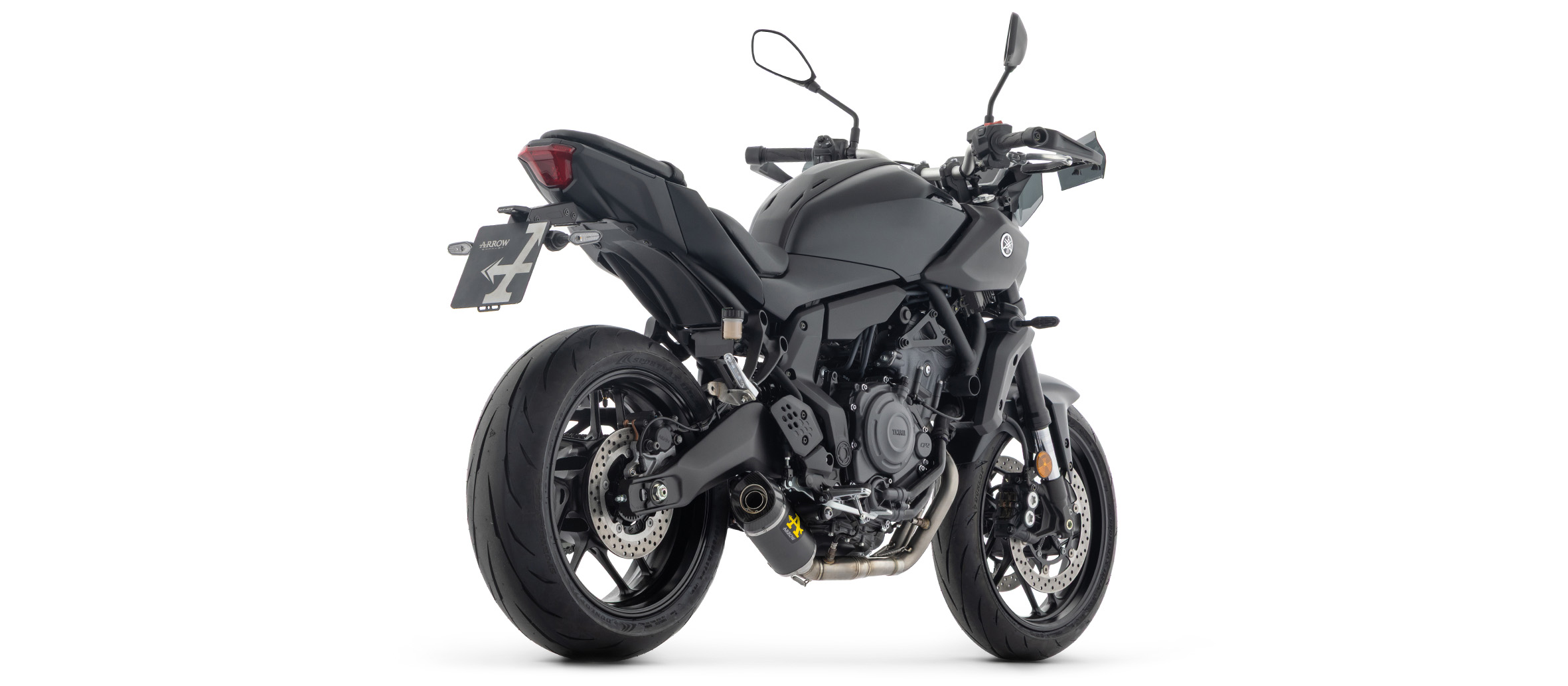 ARROW Racing THUNDER DARK for Yamaha MT07, Type RM48, RM49, RM50, RM51, RM53, RM54, 2025-, black