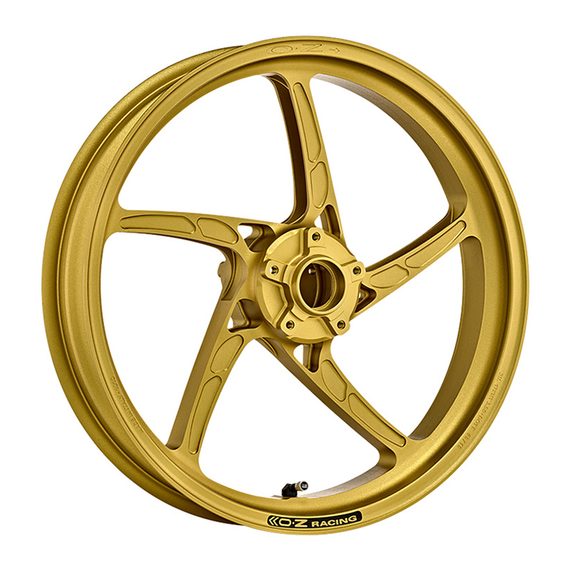 OZ Piega Aluminium Wheel Set in Matte Gold for Kawasaki Ninja ZX-25R Ninja, 2021