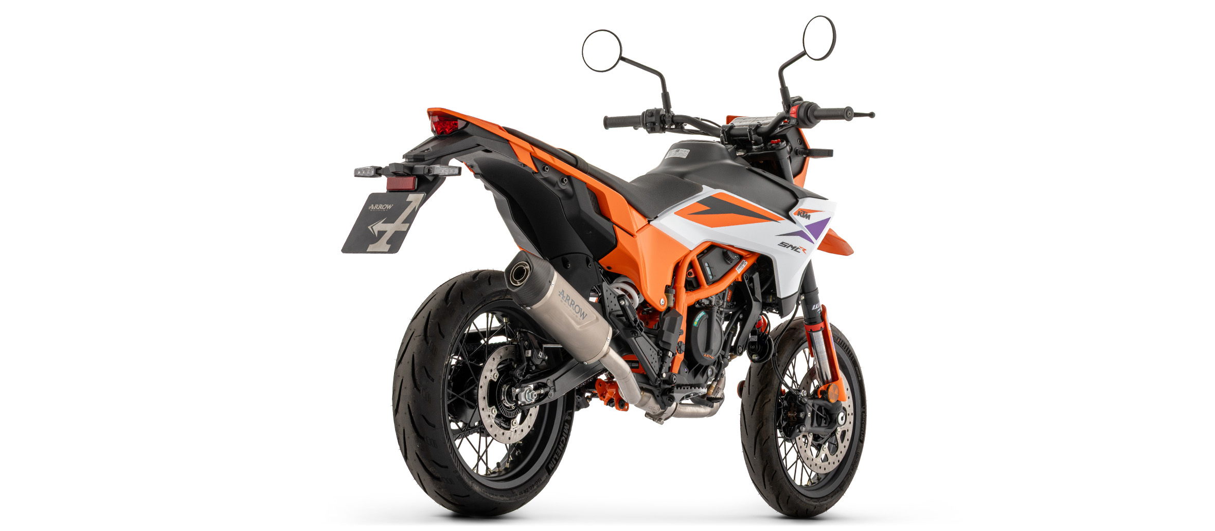 ARROW INDY RACE EVO Titanium Exhaust with Carbon End Cap for KTM 390 Enduro R, 2025-
