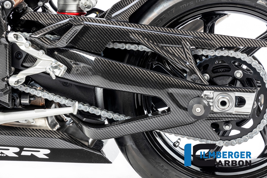 Ilmberger Carbon Swingarm Cover left side L/S, gloss, BMW M1000RR, S1000RR, 2023-
