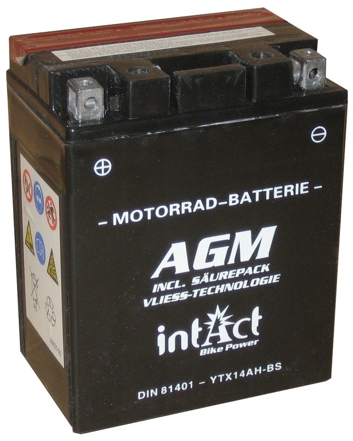 Intact AGM Battery YTX14AH-BS