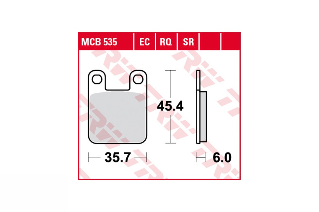 TRW brake pad set MCB535EC