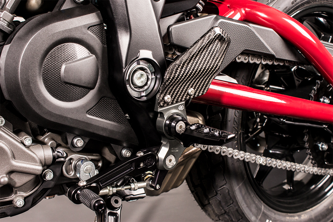 GILLES RCT10GT footrestenanlage for Indian FTR 1200 / S from model year 2019-