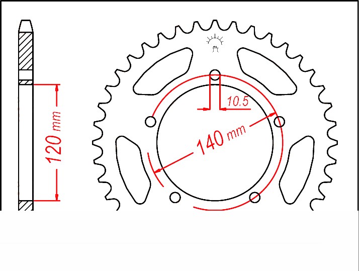 EK Chain chain kit for Royal Enfield Guerrilla 450 2025-