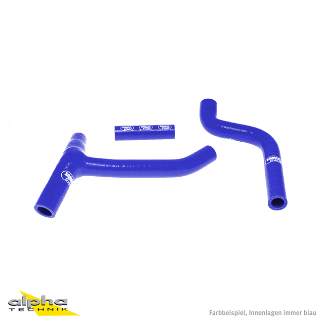 SAMCO SPORT Silicone Hose Kit Y-piece - Race Design blue for Yamaha YZ250F model year 2010-2013