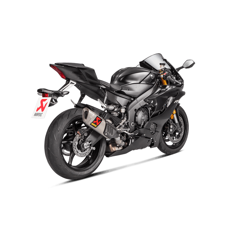 Akrapovic Slip-On Line (Titanium) Exhaust for Yamaha YZF-R6 Model Year 2017-
