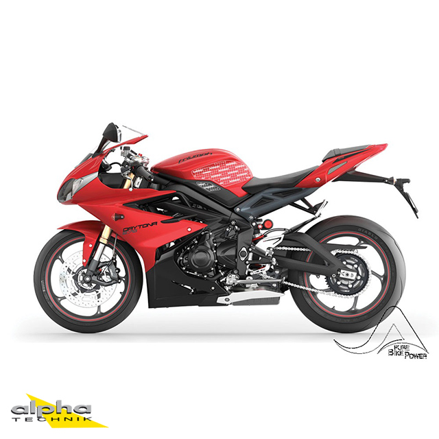 Stompgrip black, Volcano, for Triumph Daytona 675(R)/Street Triple