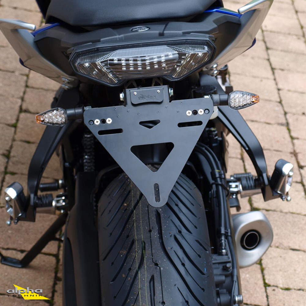 alpha Technik Number Plate Holder for Yamaha MT07, Tracer 700, MTT690; Type RM14, RM15, Model Year 2016-
