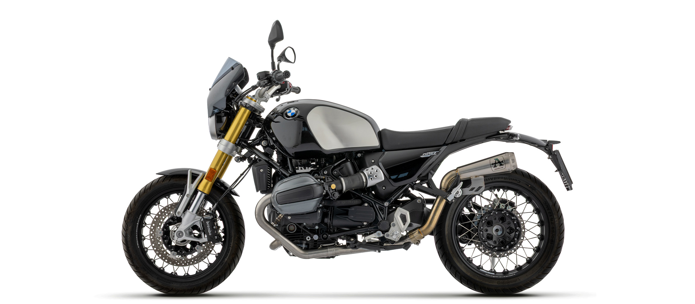 ARROW PRO-RACE Titanium Exhaust for BMW R12 nineT, 2024-, Titanium