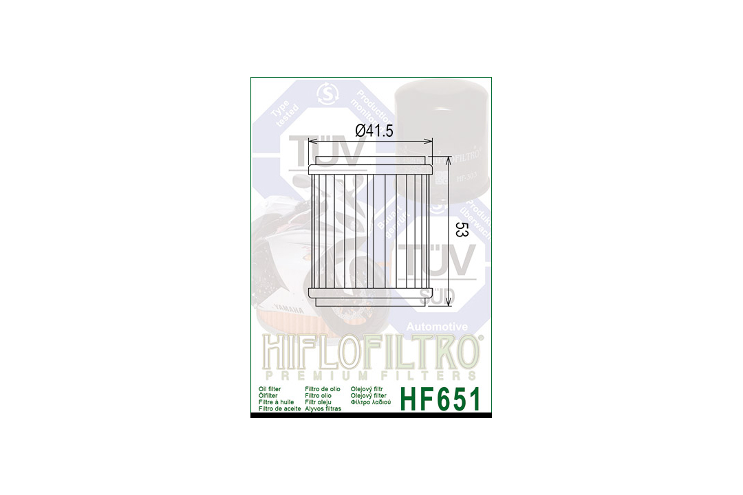 HIFLO oil filter HF651 for various Husqvarna / KTM models