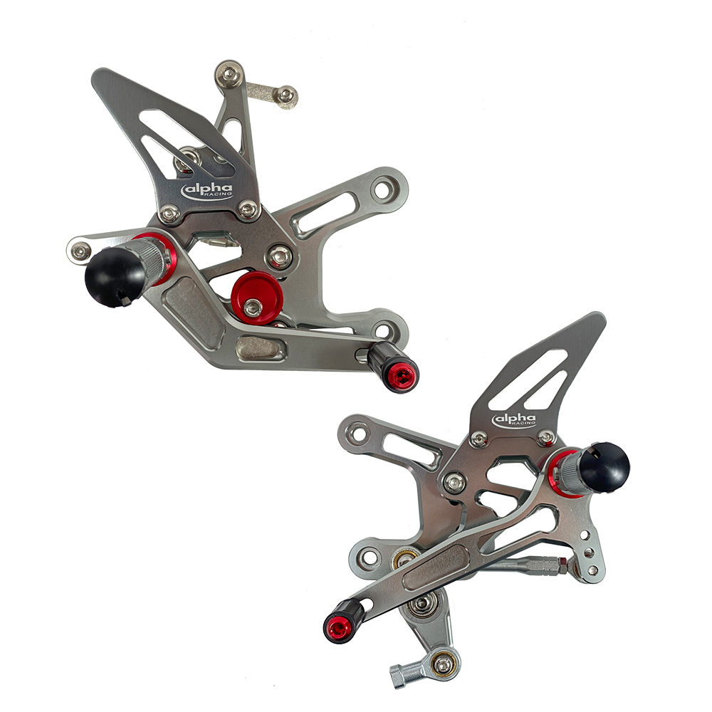 >TRACK< footrest system titanium-coloured Kawasaki ZX10R 2016-