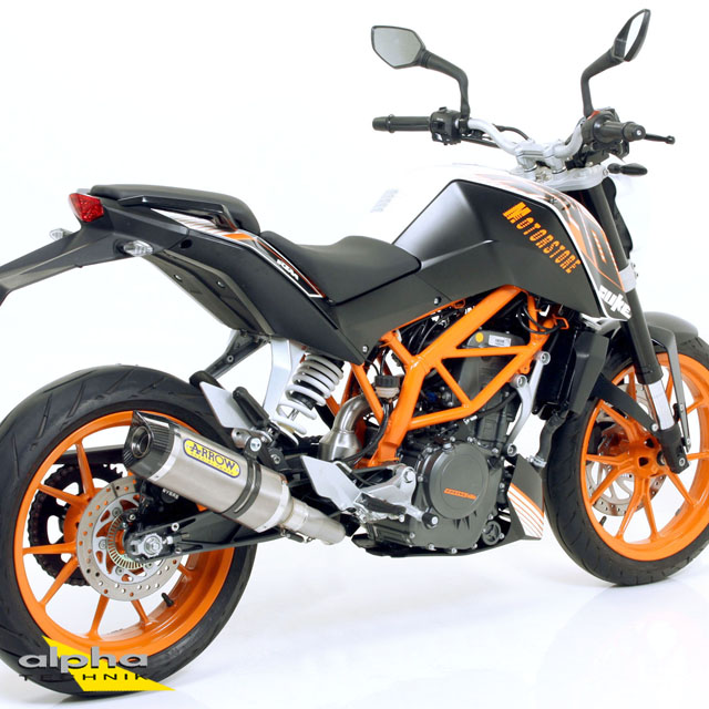 ARROW THUNDER Exhaust for KTM 125RC / 390RC / 390 Duke 2013-2016, Titanium (Only with ARROW Link Pipe)