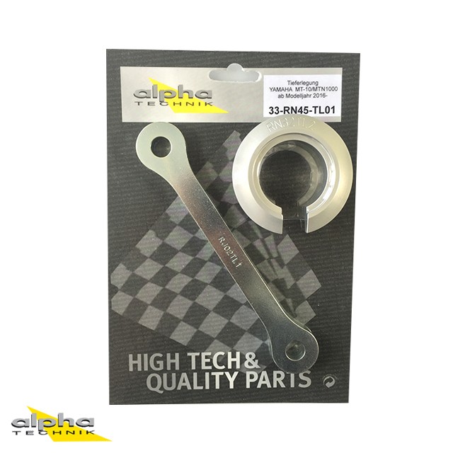 alpha Technik Lowering Kit 30mm for Yamaha MT-10, MTN1000, Type RN45 and RN78; Model Year 2016-