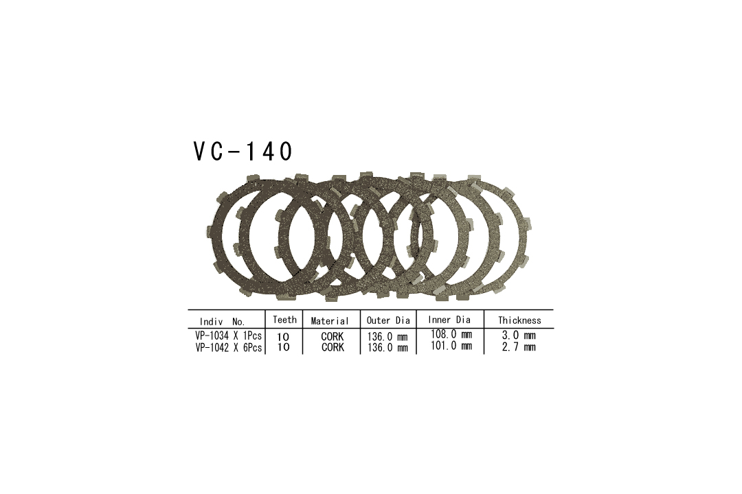 Vesrah clutch disc Kit Honda