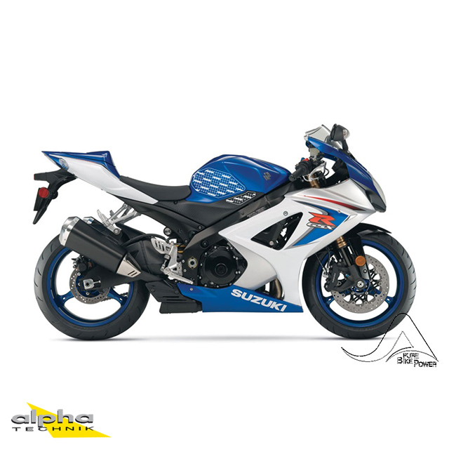Stompgrip black, Volcano, for Suzuki GSX-R1000, 2007-2008