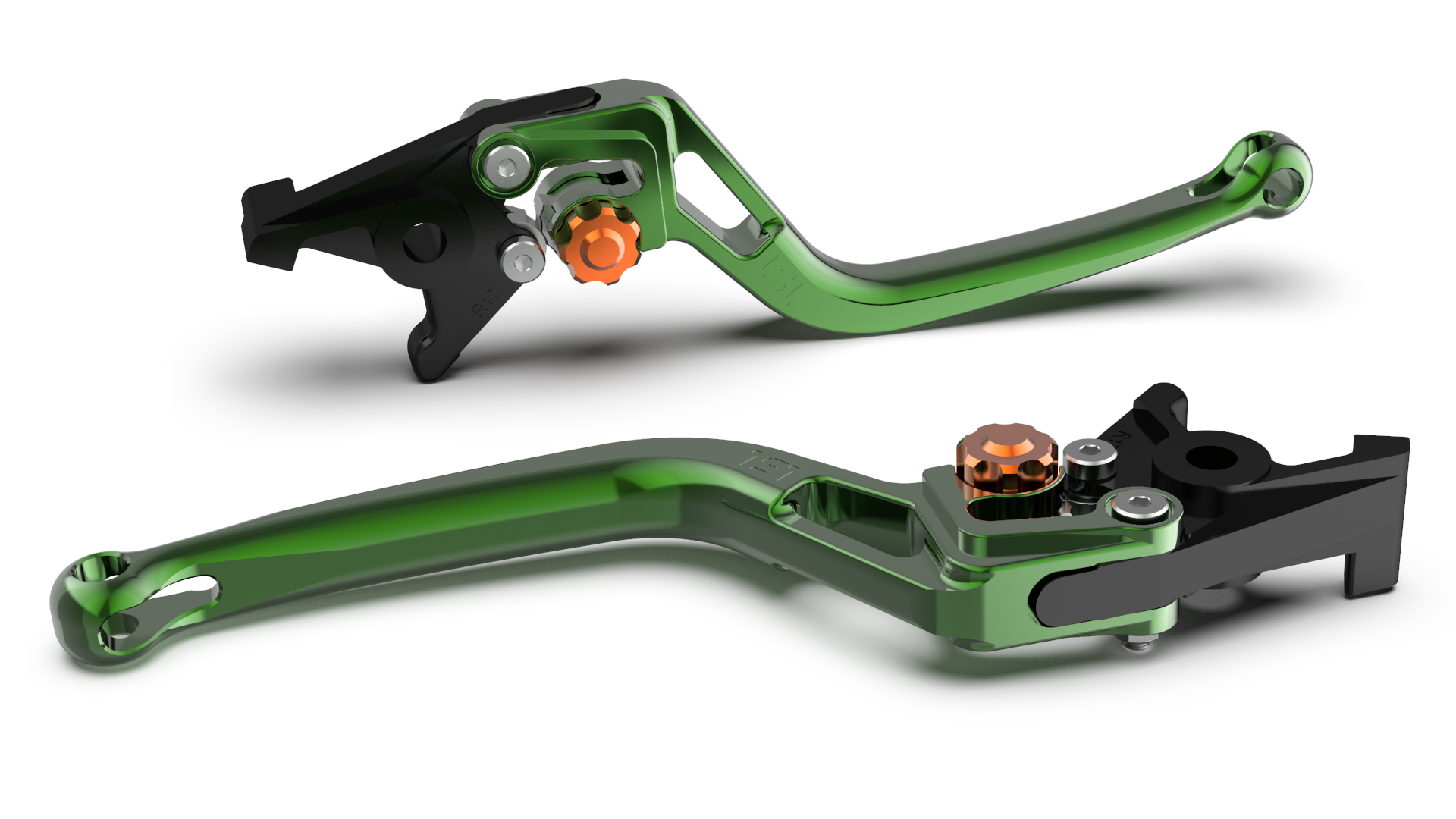 LSL clutch lever BOW L83R, green/orange