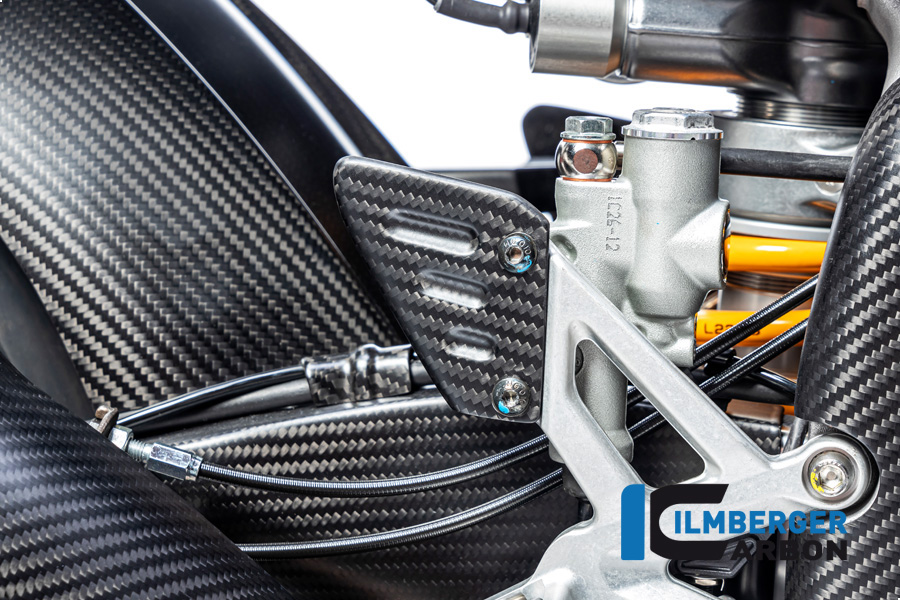 Ilmberger Carbon Heel Guard right side R/S Matt for Aprilia RSV4 / Tuono V4 2021-