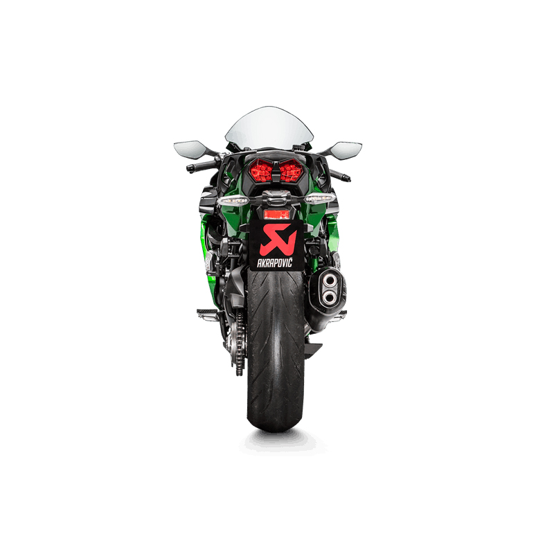 Akrapovic Slip-On Line (Titanium) silencer for Kawasaki Ninja H2 SX year 2018-2018