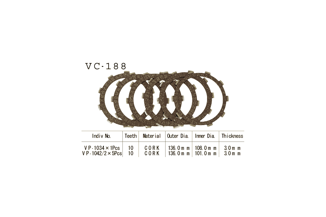 Vesrah clutch disc Kit Honda