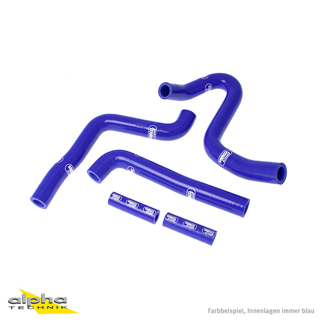 SAMCO SPORT Silicone Hose Kit, Blue, for Kawasaki KX250 Model Year 2003-2004