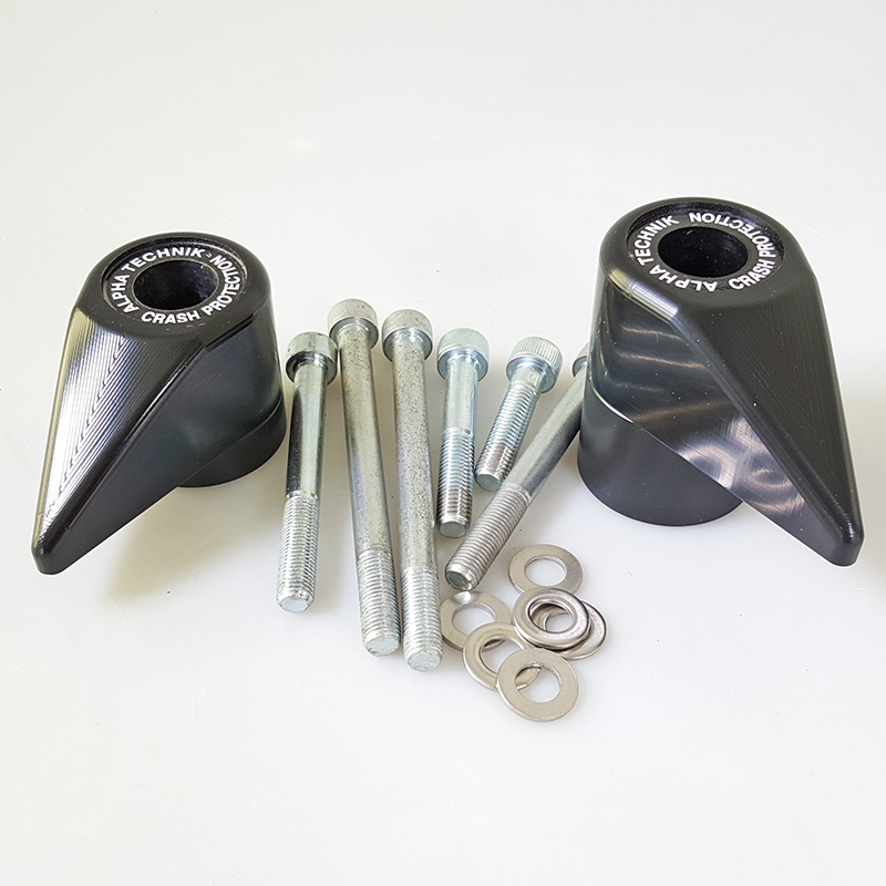TEAR DROP Crash Protector Kit for Kawasaki Z1000 2010-16 black