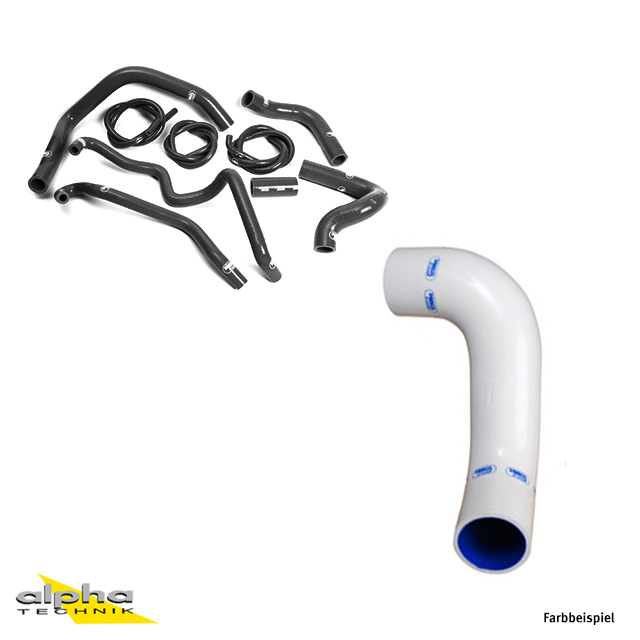 SAMCO SPORT Silicone Hose Kit, white, for Kawasaki ZX10R Model Year 2004-2005