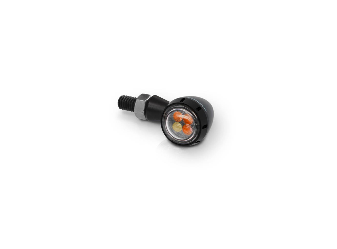 Barracuda flasher light, turn signal S-LED 2 B-LUX with integrated position light black