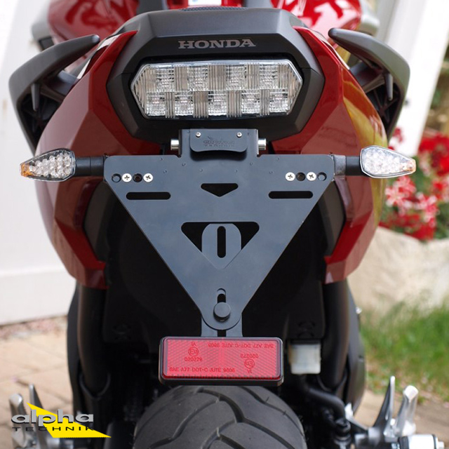 alpha Technik License Plate Holder for Honda NC750; Type RC88, RC89, RC90; Model Year 2016-