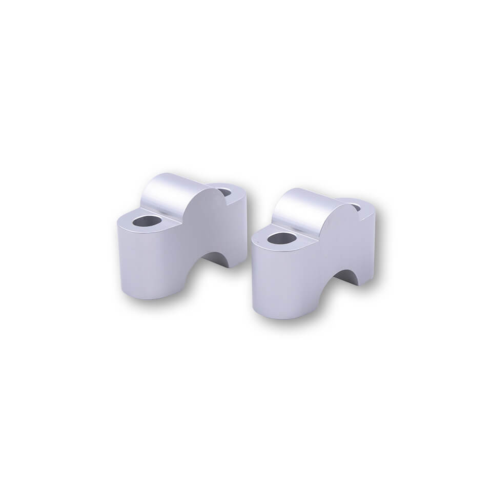 LSL handlebar Riser, Spacer Block Set 25 mm, Silver