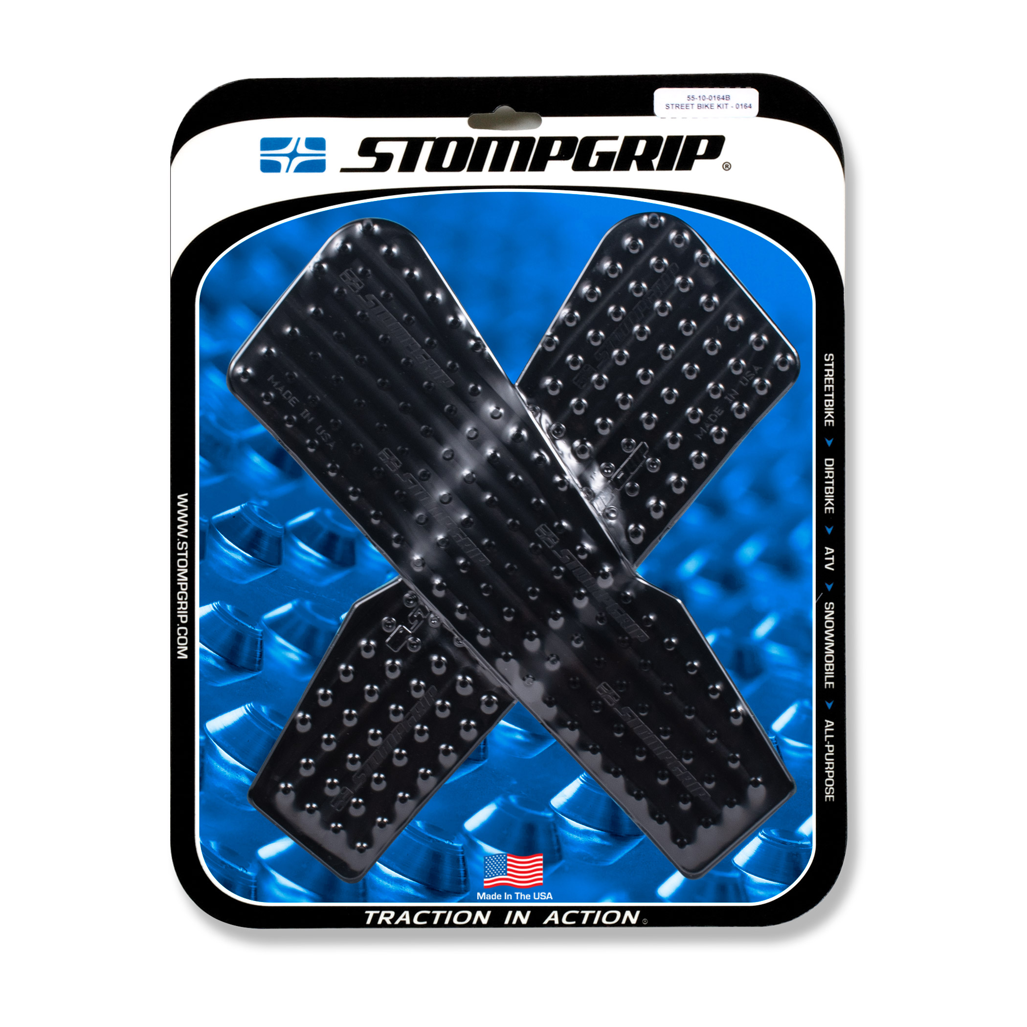Stompgrip Traction Pads black, for BMW F750GS, F850GS, 2019-2023