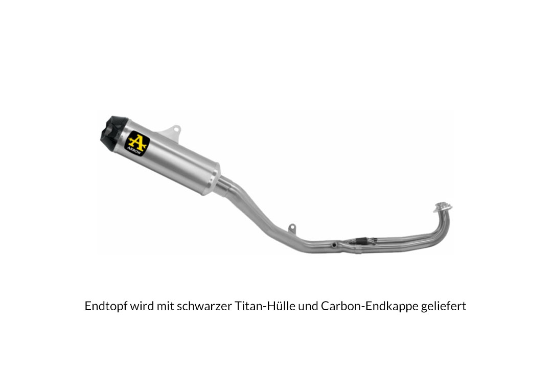 ARROW exhaust system INDY RACE DARK for Yamaha T-Max 530 model year 2017-2019