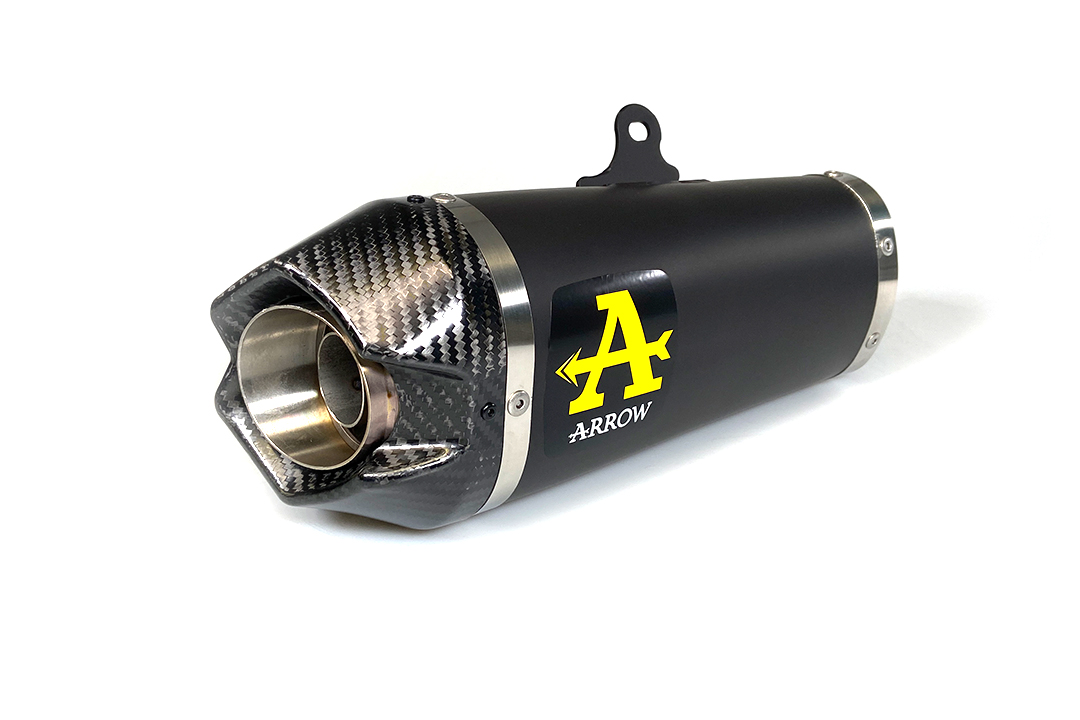ARROW WORKS Exhaust for Yamaha Tracer 700 / MT-07 2020-, Black Stainless Steel