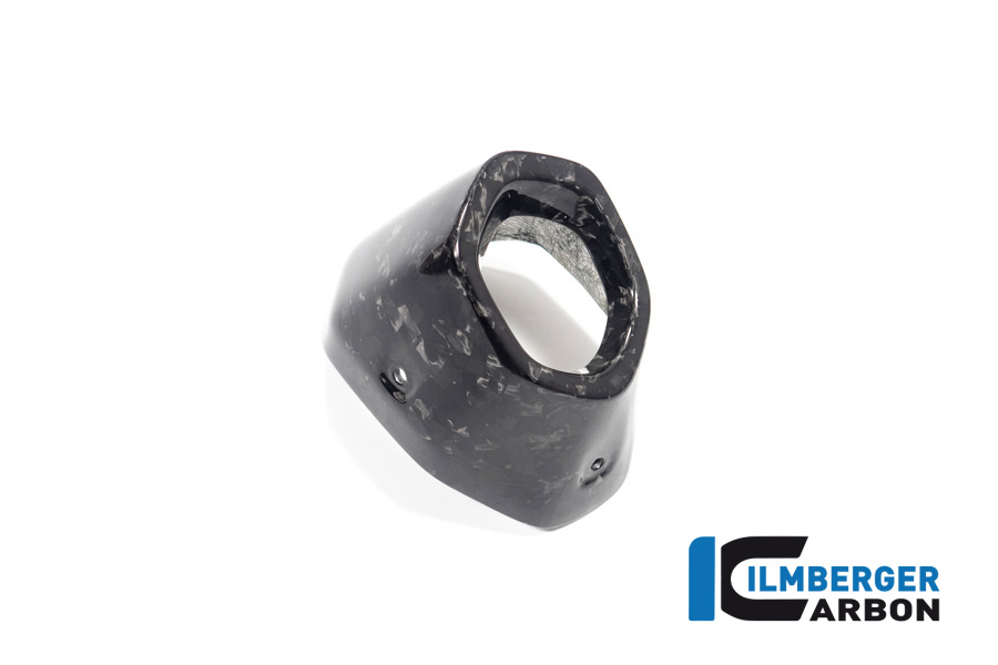 Ilmberger Carbon Exhaust Heat Shield rear, Black Diamond Carbon, glossy, BMW R1300GS 2023-