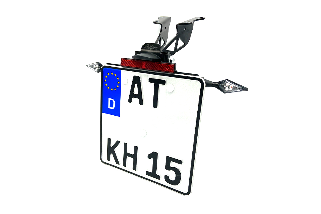 alpha Technik License Plate Holder for Yamaha MT-10 / MT-10 SP from Model Year 2016-, Type RN45 / RN78