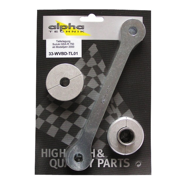 alpha Technik Lowering Kit 30mm Suzuki GSXR750; WVBD; Model Year 2000-