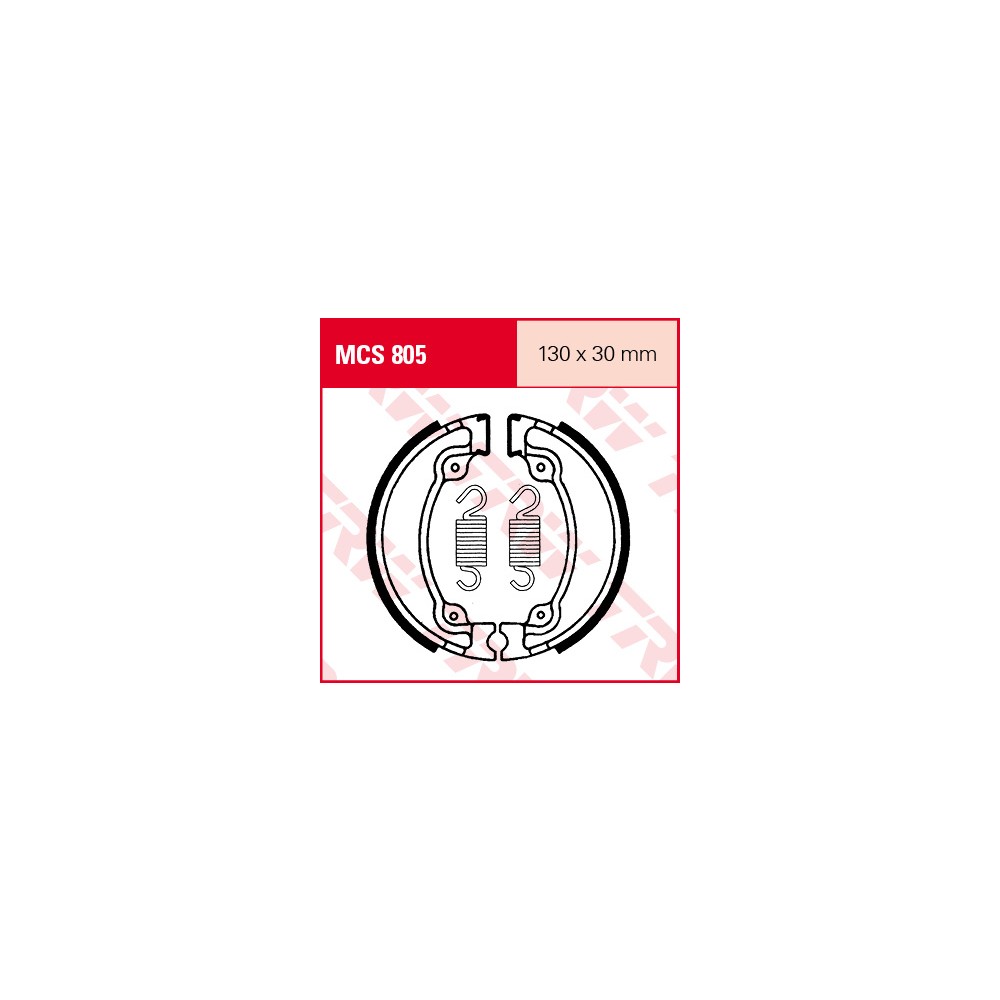 TRW LUCAS brake shoes Set MCS805