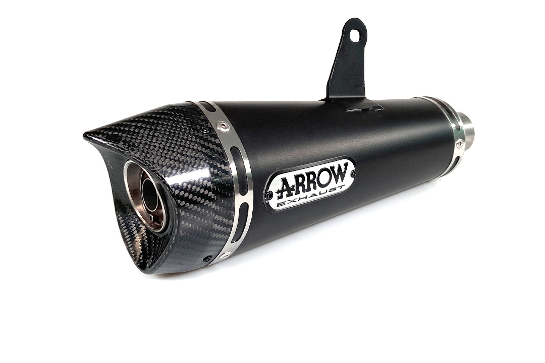 ARROW DARK X-KONE Rear Silencer with Carbon End Cap for Honda CB125F Model Year 2015-2016