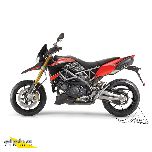 Stompgrip black, Volcano, for Aprilia Dorsoduro 750, 2009-2016, Dorsoduro 900, 2017-2021, Dorsoduro 1200, 2011-2016