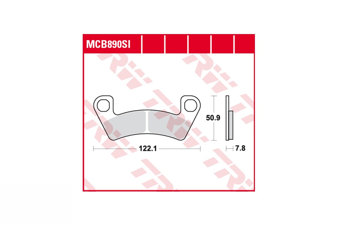 TRW Brake Pad Set Sintered Off-road MCB890SI