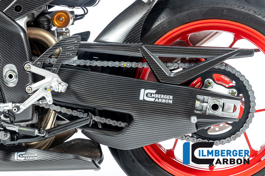 Ilmberger Carbon Swingarm Cover left side L/S Matte for Aprilia RSV4 / Tuono V4 2021-