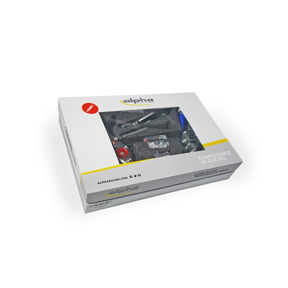 >TRACK< footrest system, titanium-coloured, KTM RC390 2014- ABE