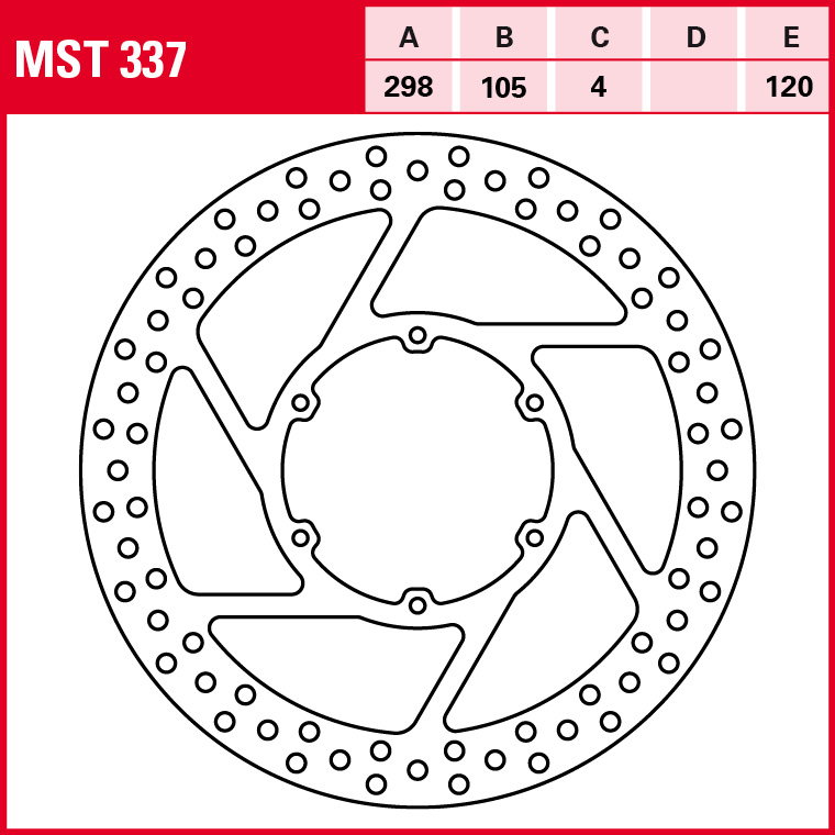 TRW brake disc Allround Rigid MST337