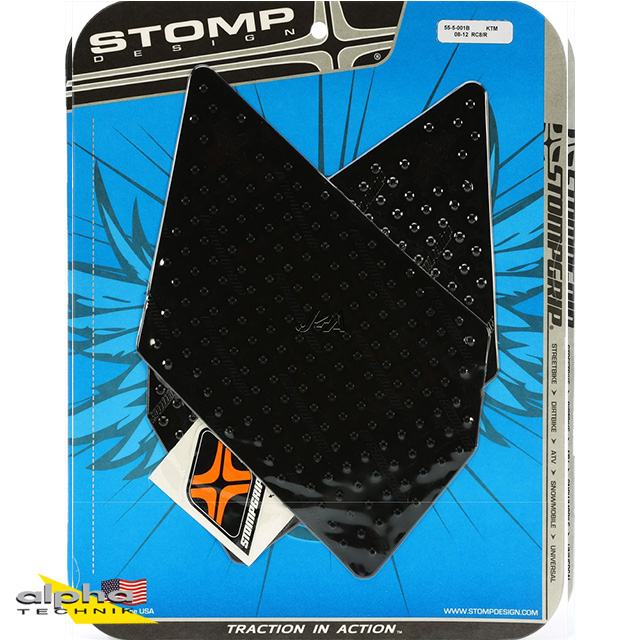 Stompgrip black, Volcano, for KTM 1190 RC8 R, 2008-2015, RC 125, 200, 250, 390, 2014-2019