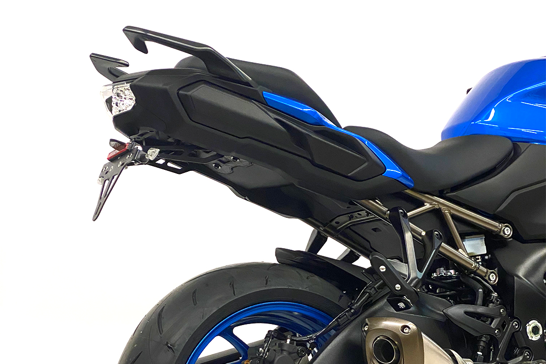 alpha Technik Number Plate Holder for Suzuki GSX-S1000GT and GSX-S1000GX, Type WEK0 / WEK3, Model Year 2021-